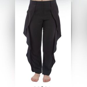 Halston Women's Ruffle-Trim Pants size 8